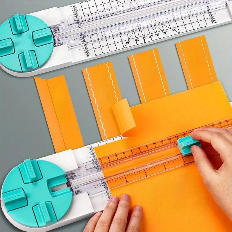 Paper Cutter Multi-function 360-degree Rotary 4 IN 1 For Hand-Cutting Card Art Tools
