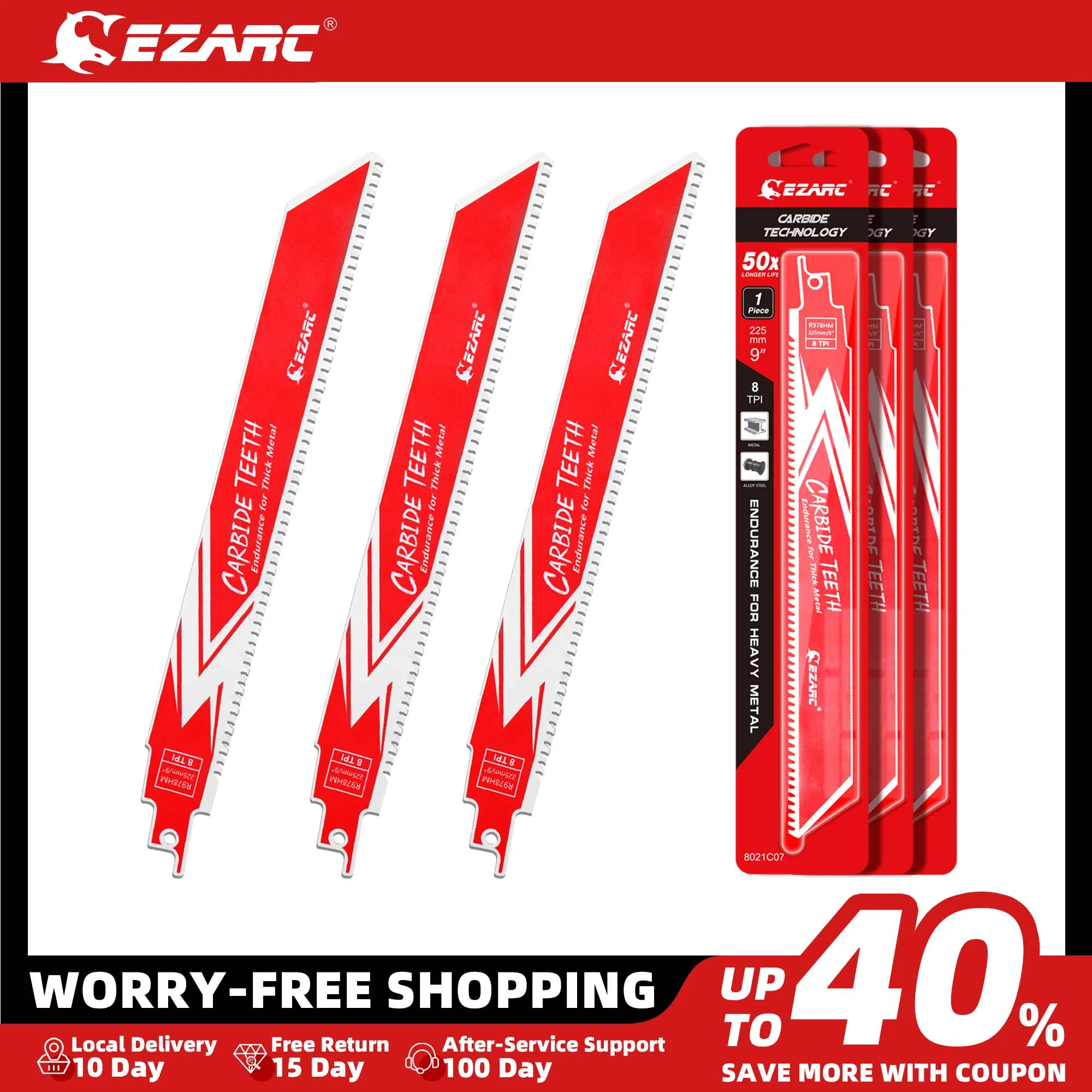 EZARC225mm9InchCarbideReciprocatingSawBladeR978HMEndurancefor