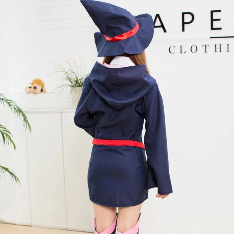 Anime Little Witch Academia Botas para Mulher, Fantasias de Cosplay,  Vestido de Halloween, Uniforme, Sapatos, Botas