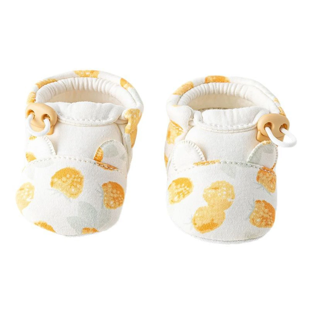 Non-slip Baby Shoes Boys Girls Cute Bear Animal Print Sandals Cotton Soft Sole Newborn Walker Toddler Shoe Breathable