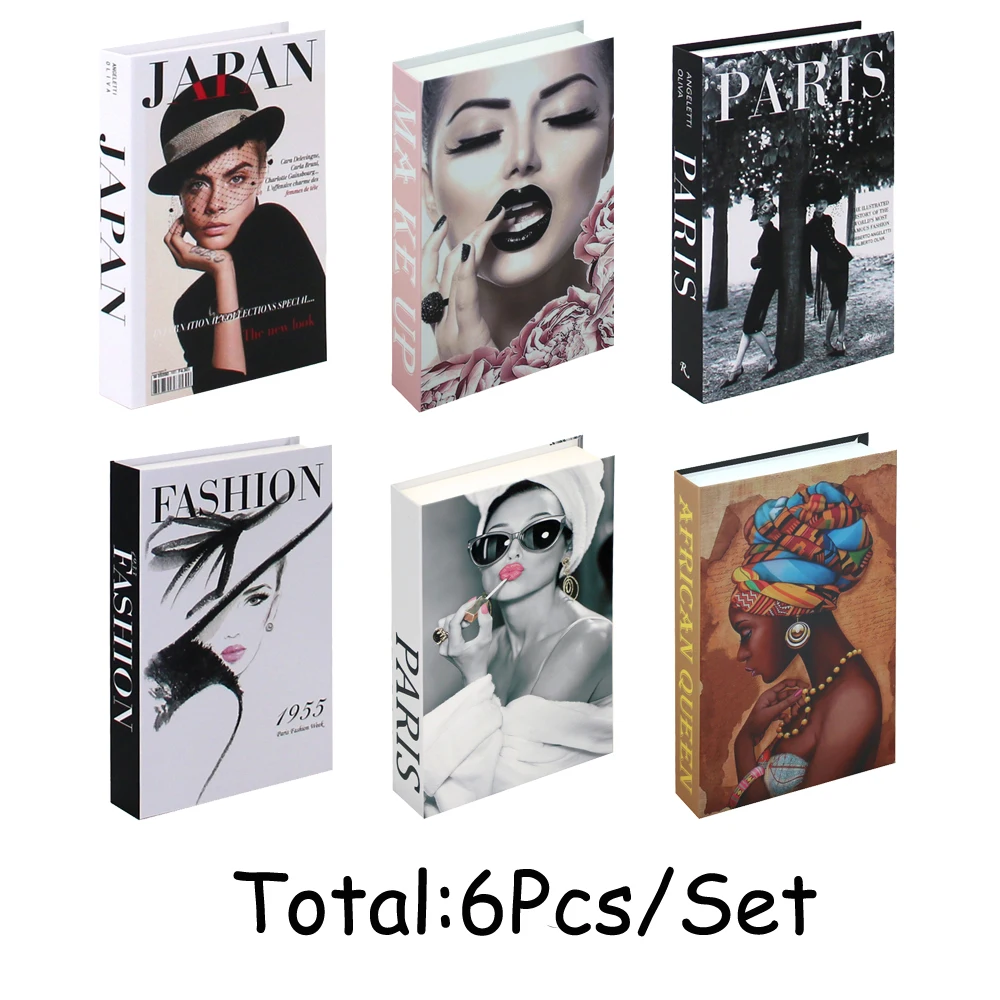 

6 шт./компл., декоративные поддельные книги, журнальный столик