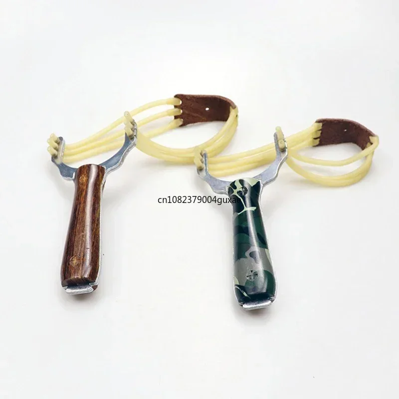 2 Styles of Card Ball Powerful Metal Slingshot Outdoor Hunting and Shooting Slingshots with Elastic Band Hunting Acessories metal slingshot