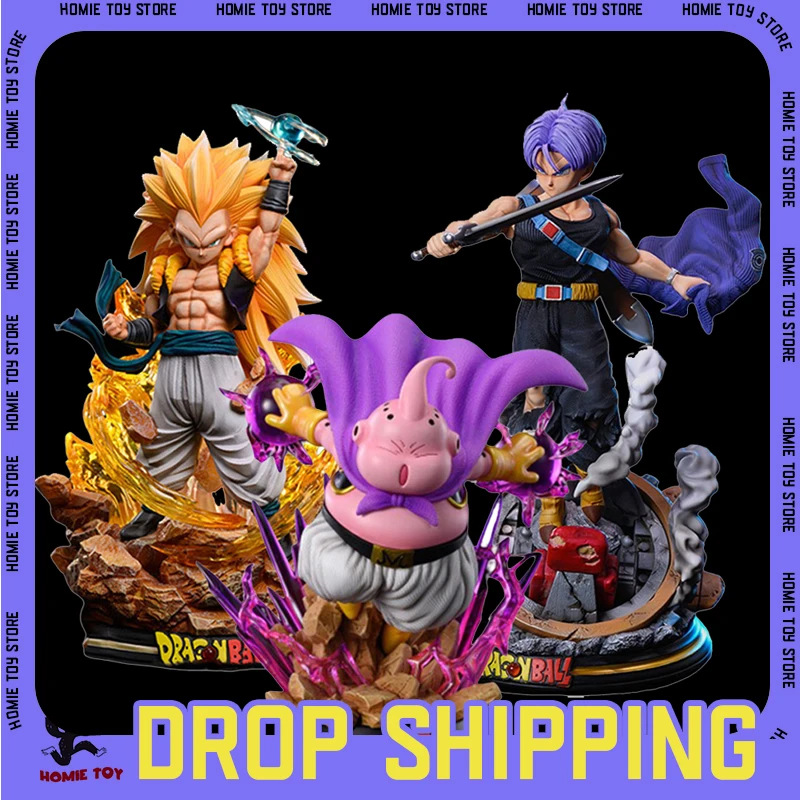 

Dragon Ball Z Figures Majin Buu Gotenks trunks 22cm Anime Figures Super Saiyan Sjj3 Gk Statue Figurine Pvc Model Doll Collectib