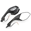 YZF R1 R6 Black L&R Motorcycle Rear View Mirrors With Turn Signals For YAMAHA R1 R6 YZF-R1 2015-2020 YZF-R6 2017 2018 2019 2020 3