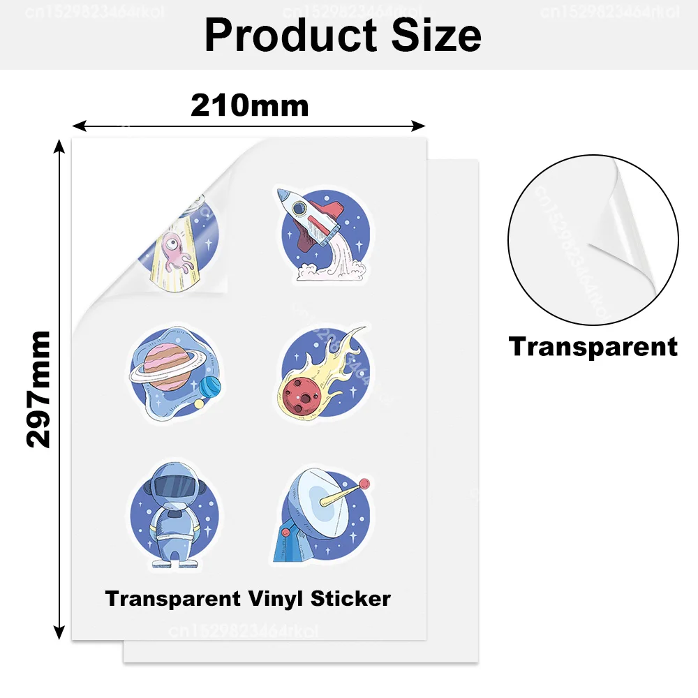 60PK Carta Adesiva Vinile Stampabile Koala Per Laser Inkjet - Foto 4