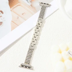 Bracciale in Metallo con Diamanti Eleganti per Donna - Orologio Premium