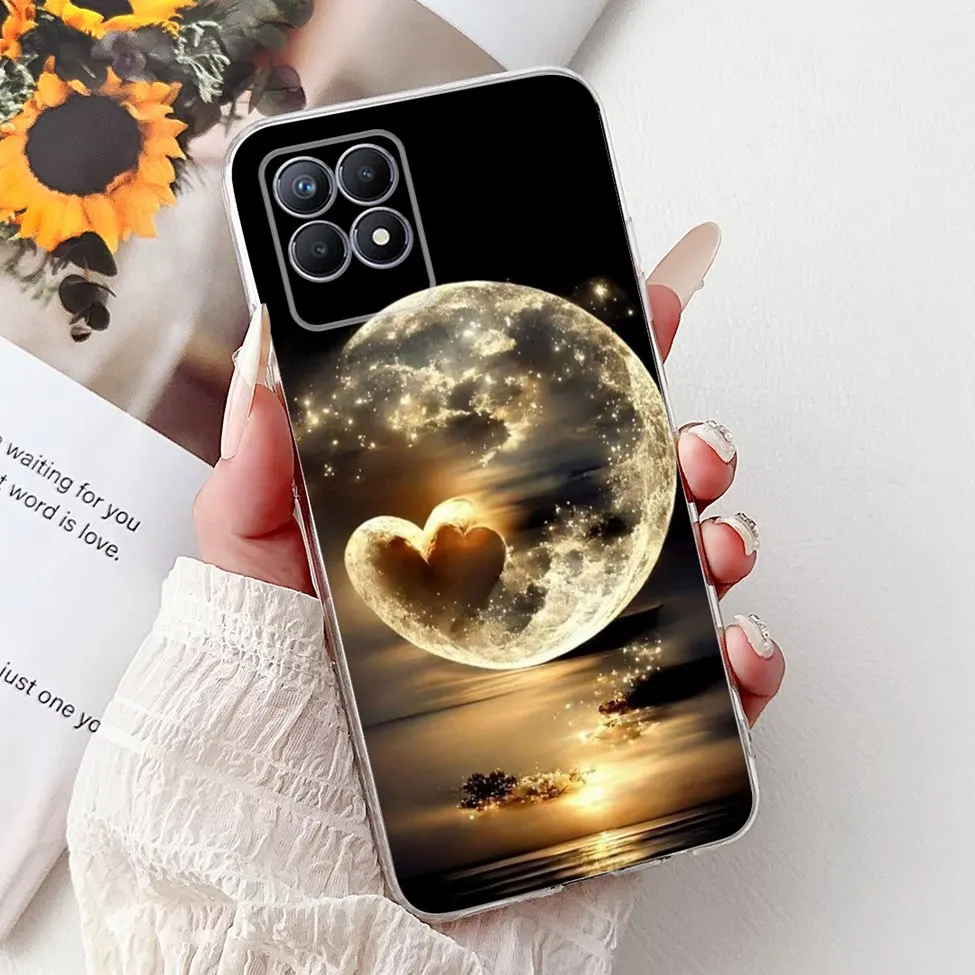 Luxury Butterfly and Love Flowers Clear Phone Case - Cool Painted Design