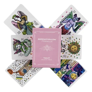 마시멜로 마르세유 타로 카드 데크 오라클 영어 비전 점술 에디션, 전통 점술 보드 게임