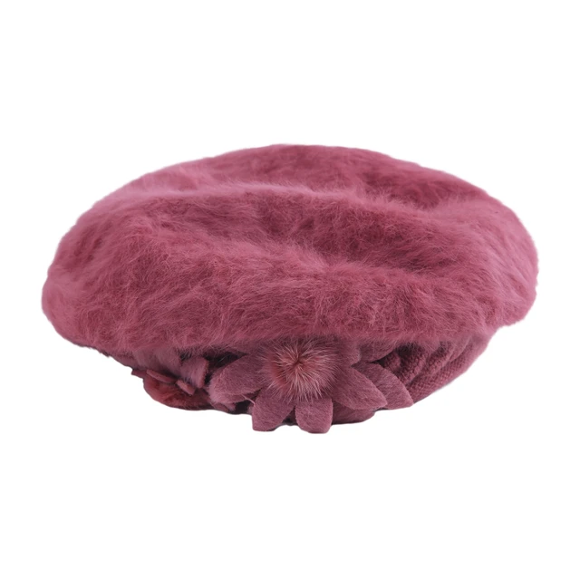 New Arrival Hats Elegant Women Knitted Hats Rabbit Fur Cap Autumn