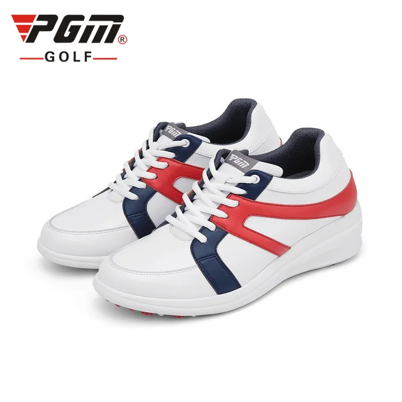 

PGM Women Heighten Sport Shoes Inner Elevating 5cm Waterproof Non-slip Stud Fashion New Golf Shoes Breathable 3D Massage Insole