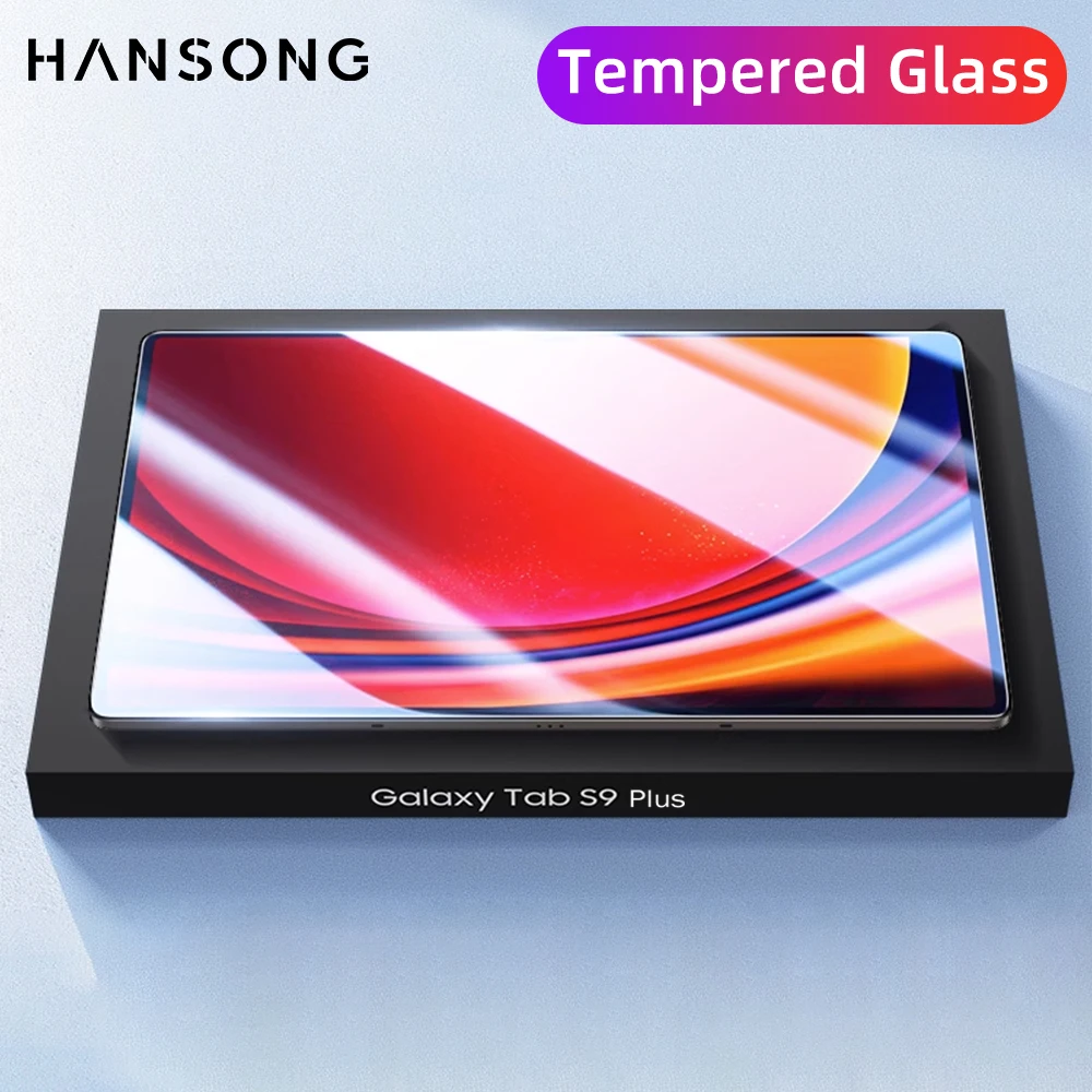 Vidro Temperado para Samsung Galaxy Tab s9 Plus Tab s8 Plus s7 Plus s7 fe 124 Polegadas Alta Definição Protetor de Tela 9h