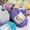 1Pc 50g Milk Cotton Yarn for Knitting Crochet Soft Wool Yarn Rainbow threads Scarf Sweater blanket sock DIY Needlework line 6