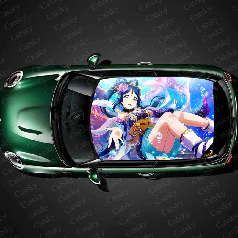 

Love Live anime Car stickers decals car roof sunroof decoration stickers vinyl wrap modified itache car stickers decals