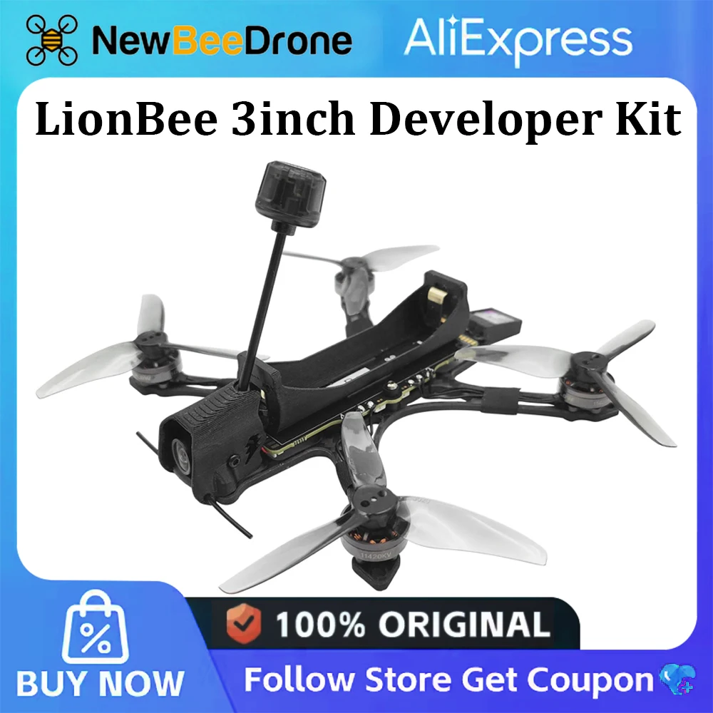 Drone FPV Longue Portée 1S LionBee 3inch 800mW VTX