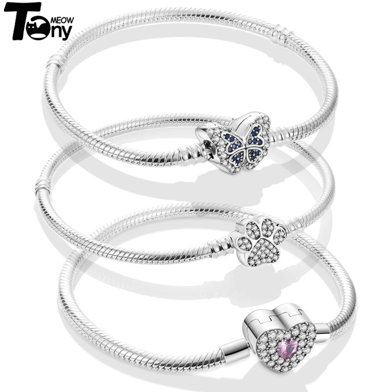 새로운 Pulseira  오리지널 나 팔찌 여성 맞는 브랜드 나 매력 비즈 DIY..