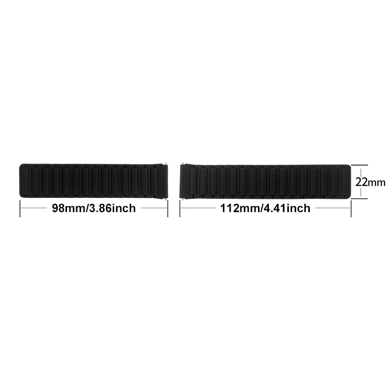 Magnetic Silicone Strap – 22mm Sport Band Bracelet