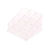 Clear 9 Grids Lipstick Stand Case Makeup Organizer Storage Box Lipstick Display Stand Holder Cosmetic Jewelry Organizer Box 6