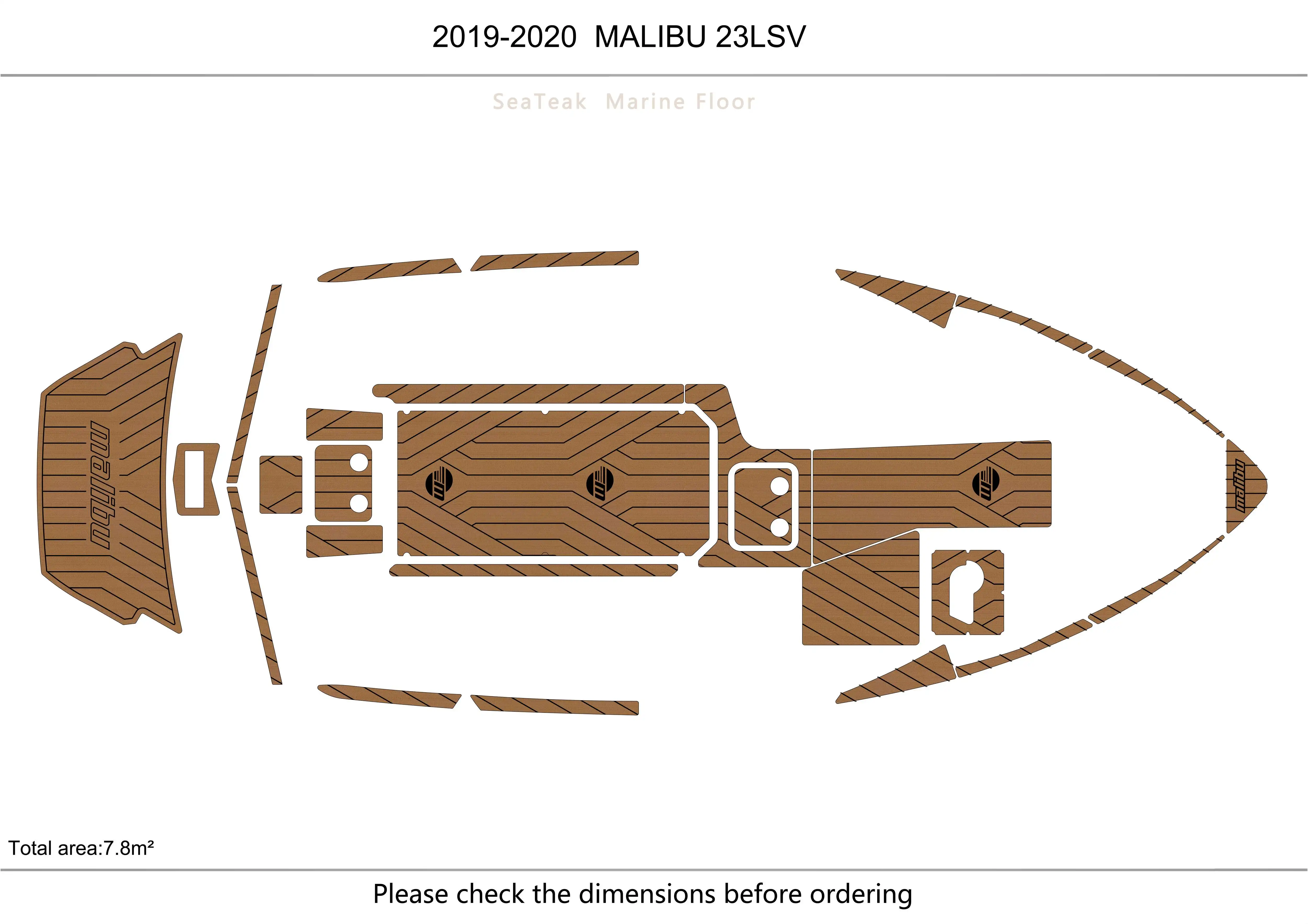

2018-2019 MALIBU 23LSVCockpit, плавательная платформа 1/4 дюйма 6 мм EVA, искусственный ковер, для водных лыж, яхты, рыбалки, лодки, нескользящий напольный коврик
