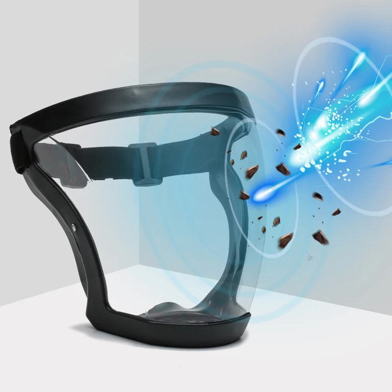 Anti-fog Anti Splash Full Face Protection Anti Droplet Mask Head Wear Glasses Space Spherical Goggles Full Face Protective Glass Disposable Face Mask Kn95 Mask