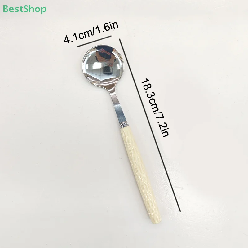★ ★ ★ Cuillère à café en acier inoxydable à Long manche, cuillère à café, cuillère à glace, cuillère à gâteau, vaisselle