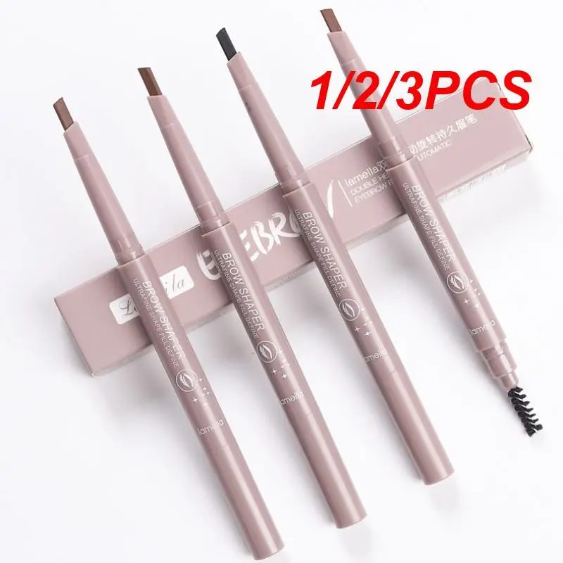 

1/2/3PCS Lameila Double-headed Eyebrow Pencil Natural Long-lasting Waterproof And Sweat-proof Non-marking Eyebrow Pencil Eyebrow