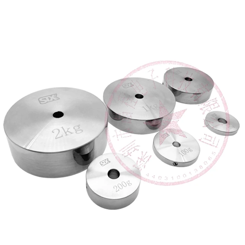 M1 2Cr13 stainless steel Standard Weight Block 1kg2kg Stainless Steel Perforated Weight Circular Calibration Method