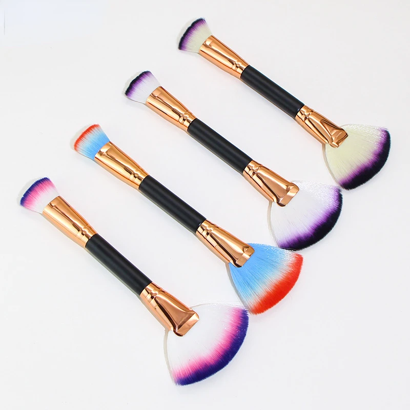 Single double ended powder flat brush Large loose powder brush Make up