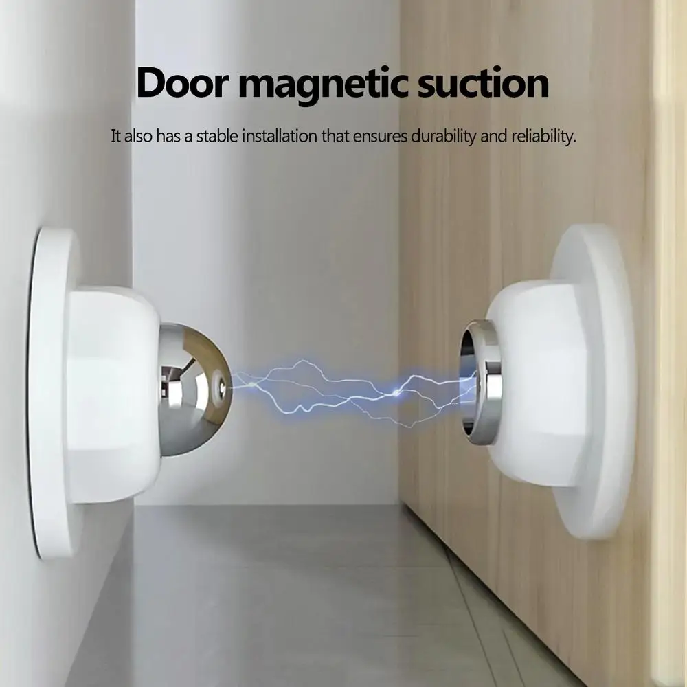 Description Picture 3 of itemMagnetic Door Stopper Ultra Thin Cabinet Magnetic Catch Wall Protector Bumper Wedge Magnetic Door Catch Closer Wall Protector