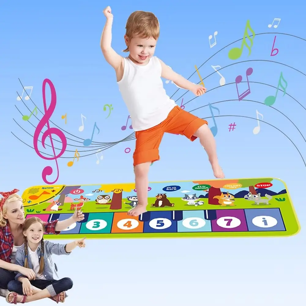 Early Education Musical Piano Mat Learning Music Multifunctional Floor Keyboard Dance Mat Electronic Organ Light