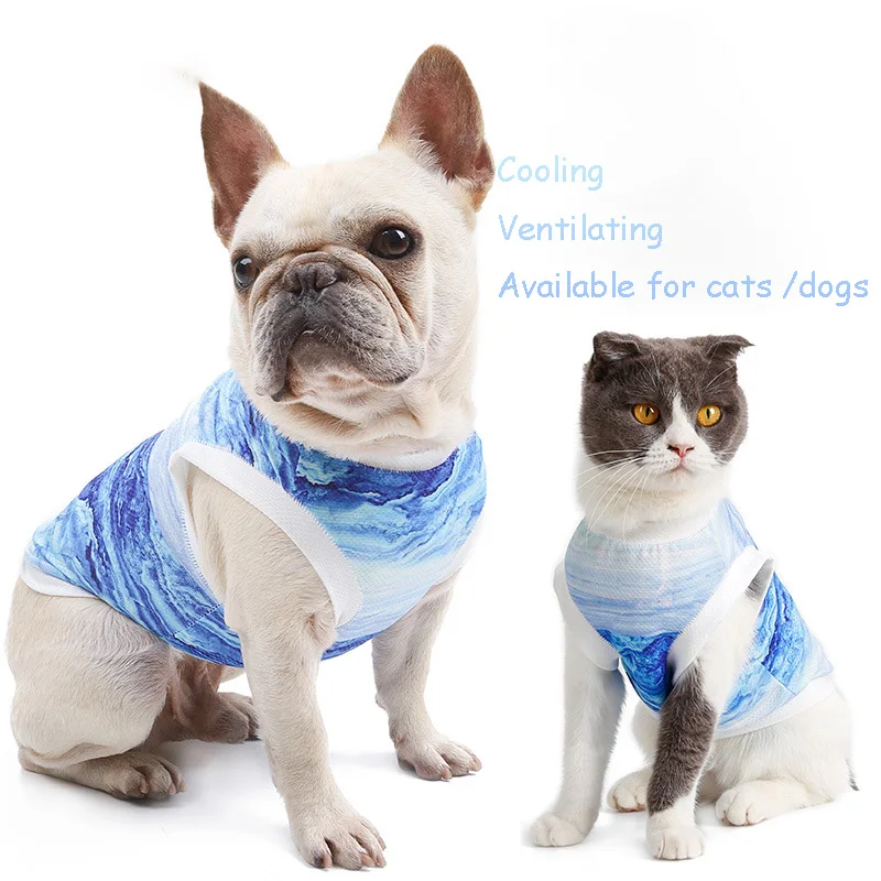 

Pet Cooling Vest Pet Lightweight Cat Dog Puppy Cool Coat Airy Jacket Summer Outdoor Breathable Instant Cool Harmness Clothes