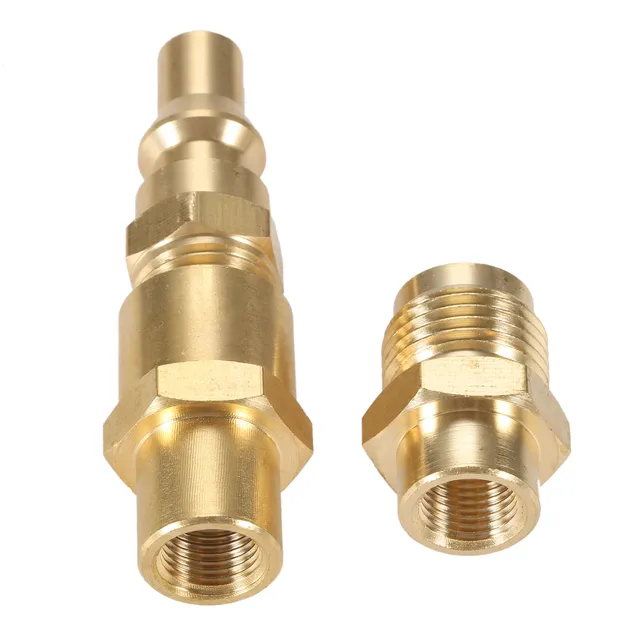 2Pcs 1/8 "Fnpt X 1/4" Férfi Propán Gyors Leválasztási Konverziós Adapter A Weber Q 100, 1000, 200, 2000, 1200 Gas Grill Camperhez - Image 4