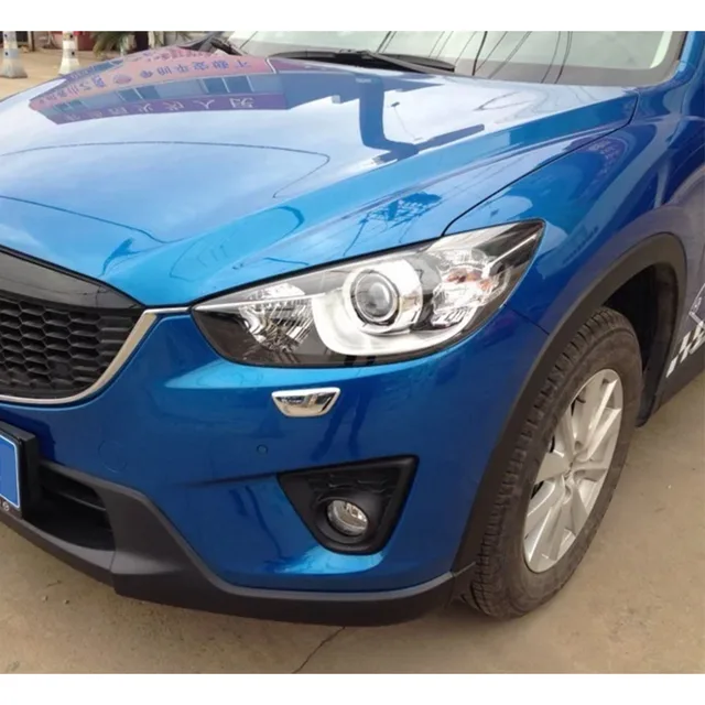 마즈다 CX-5 2012~2016년형 차량의 외관을 개선하는 자동차 헤드 라이트 램프 클린 워시 프레임 스틱 ABS 크롬 커버 트림