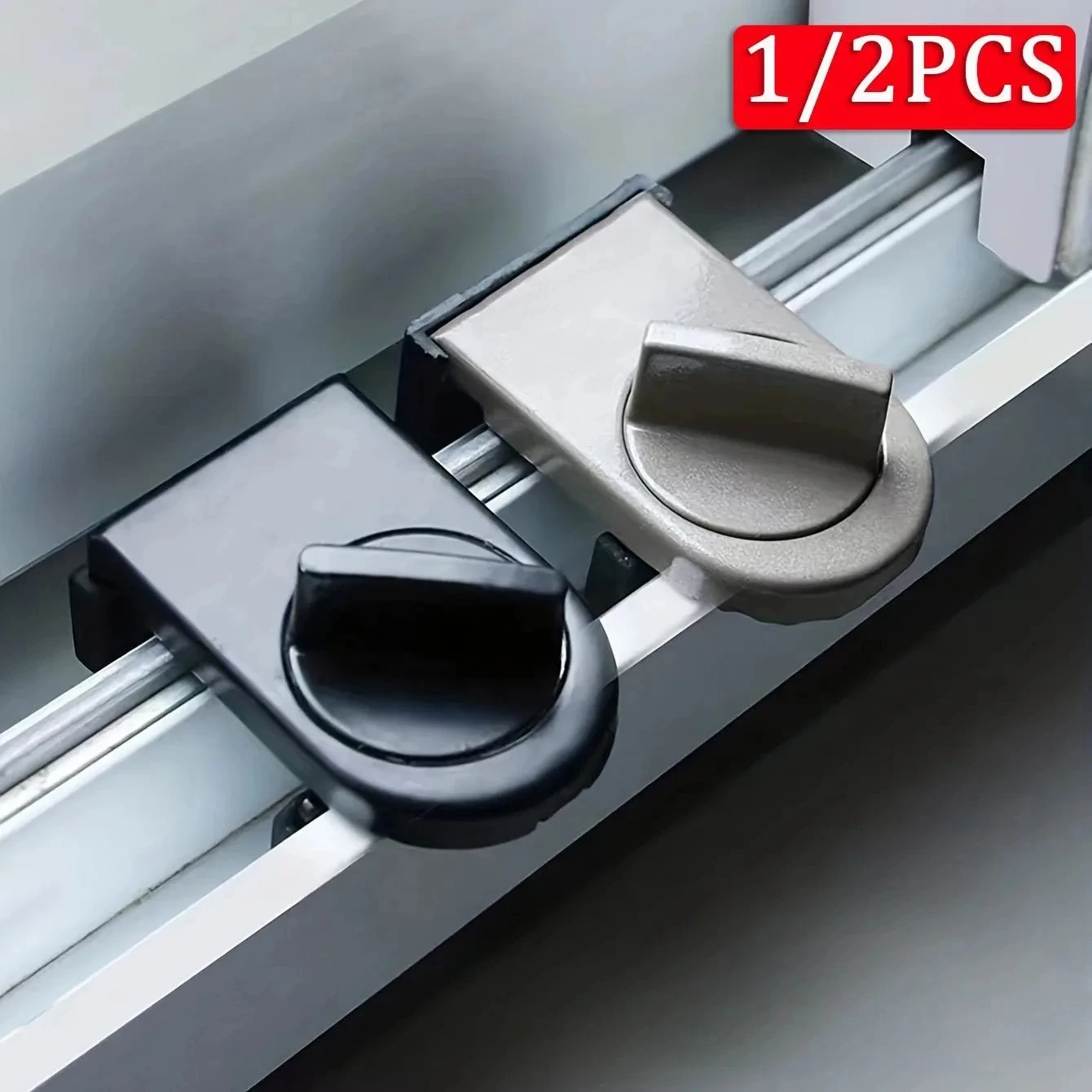 Door Stopper Cabinet Lock Door Lock Cabinet Safety Lock Door Safety Lock Window Safety Lock Sliding Door Lock Sliding Sash Stopper Cabinet Lock Straps Door Security Anti-theft Lock Window Sliding Doors Baby Kids Child Safety 1PC