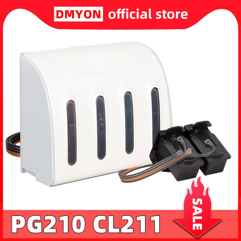

DMYON Compatible for Canon PG210 CL211 Continuous Ink Supply System MX320 MX330 MX340 MX350 MX410 MX420 Printer Cartridge