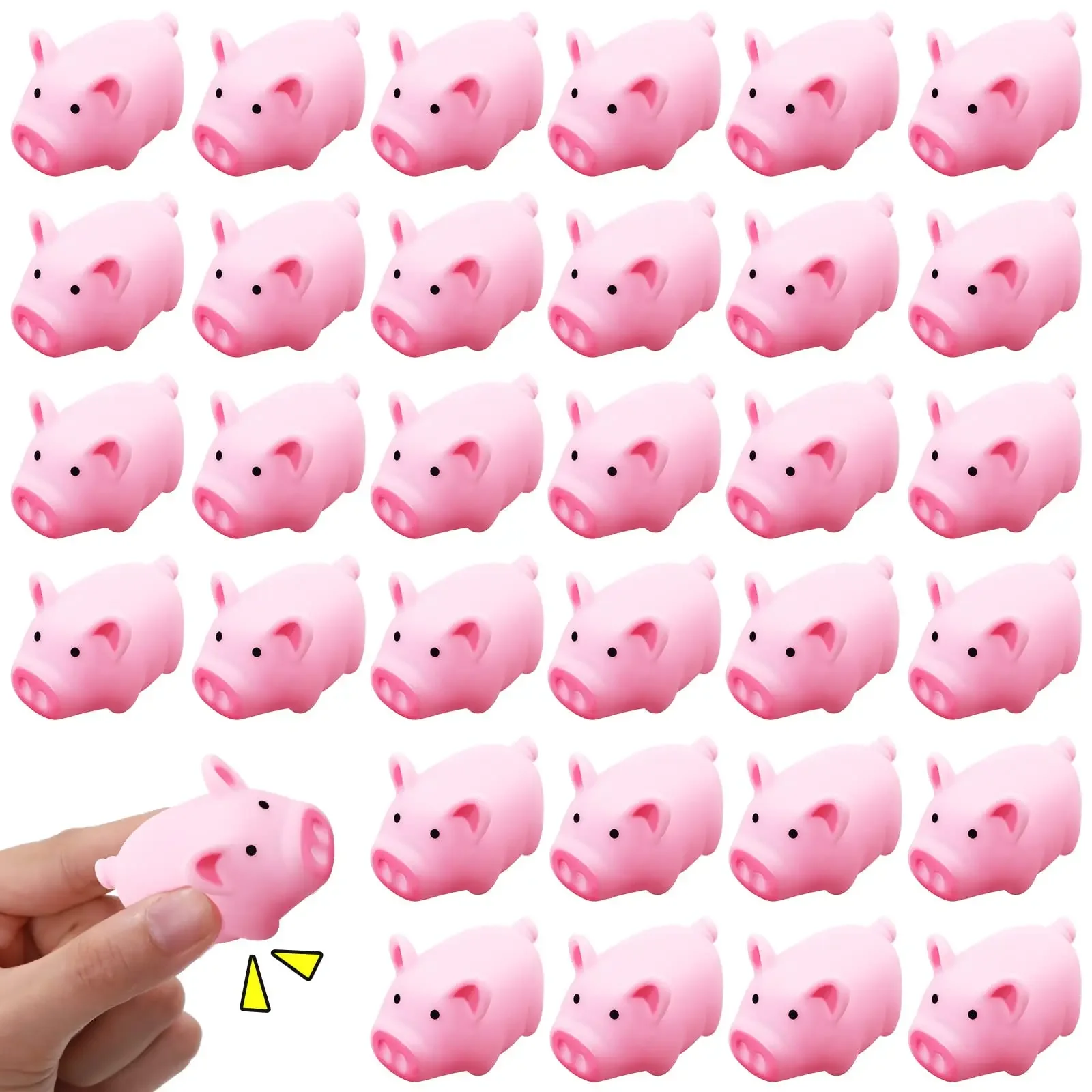10PCS Mini Rubber Pigs Foat Bathtub Toys For Birthday Party Favor Gifts Decoration