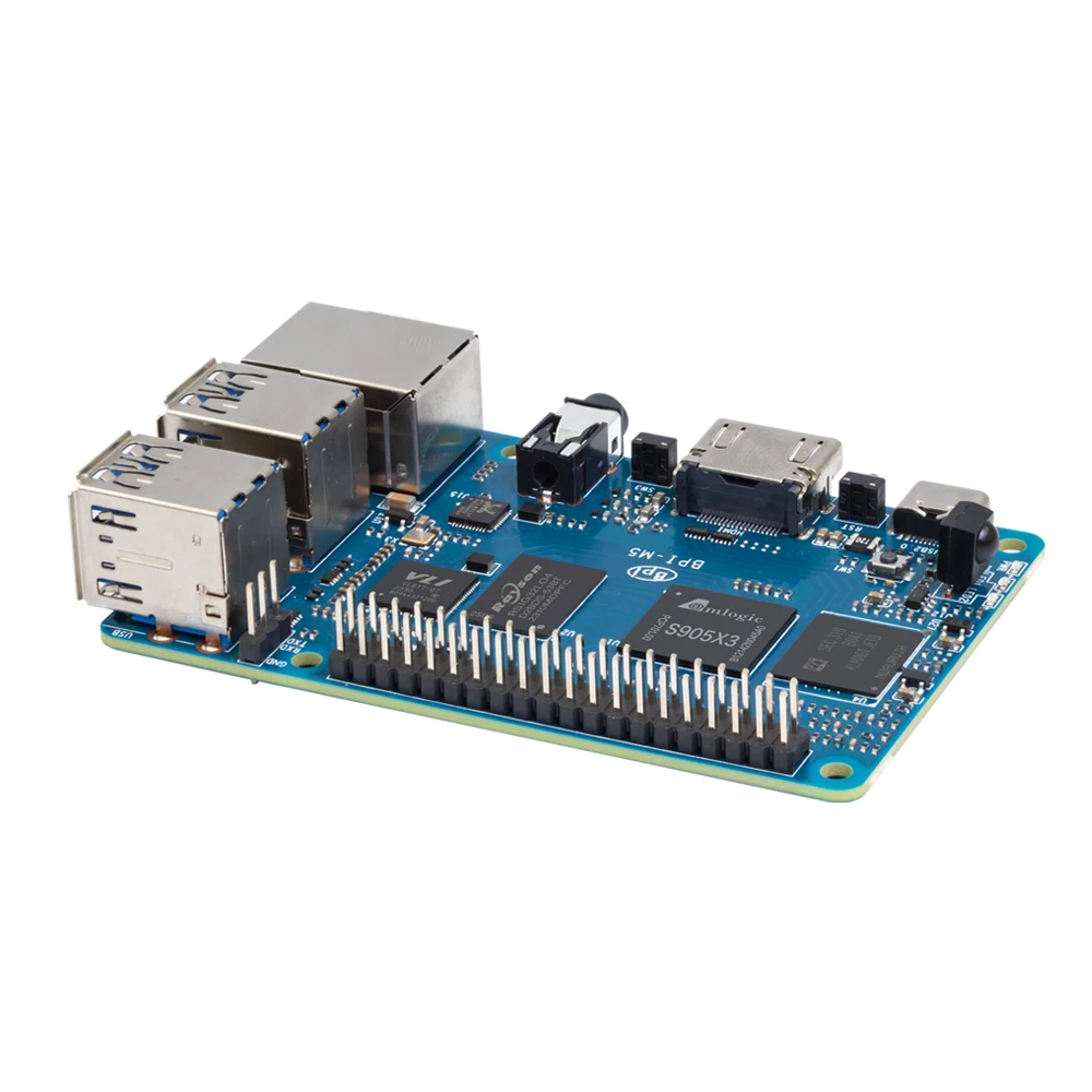 Banana PI BPI-M5 Single Board Computer Amlogic S905X3 Quad Core 4GB LPDDR4 RAM 16GB eMMC Flash Support Linux Raspberry Pi Orange Pi dev