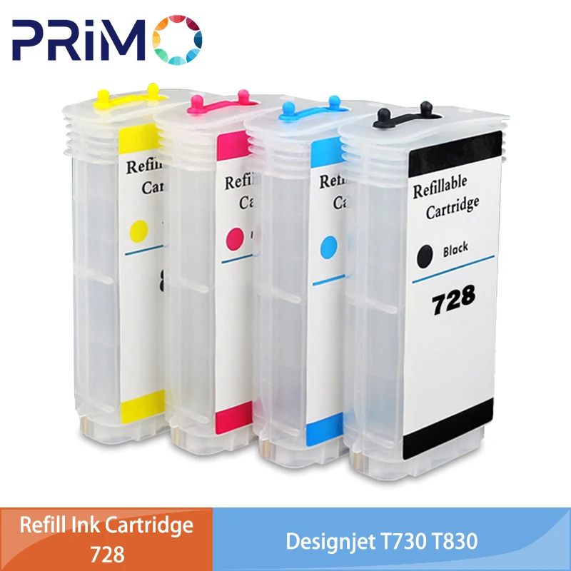 

130ML 728 Refillable Refill Ink Cartridge with Chip for HP728 for HP 728 DesignJet T730 T830 Printer