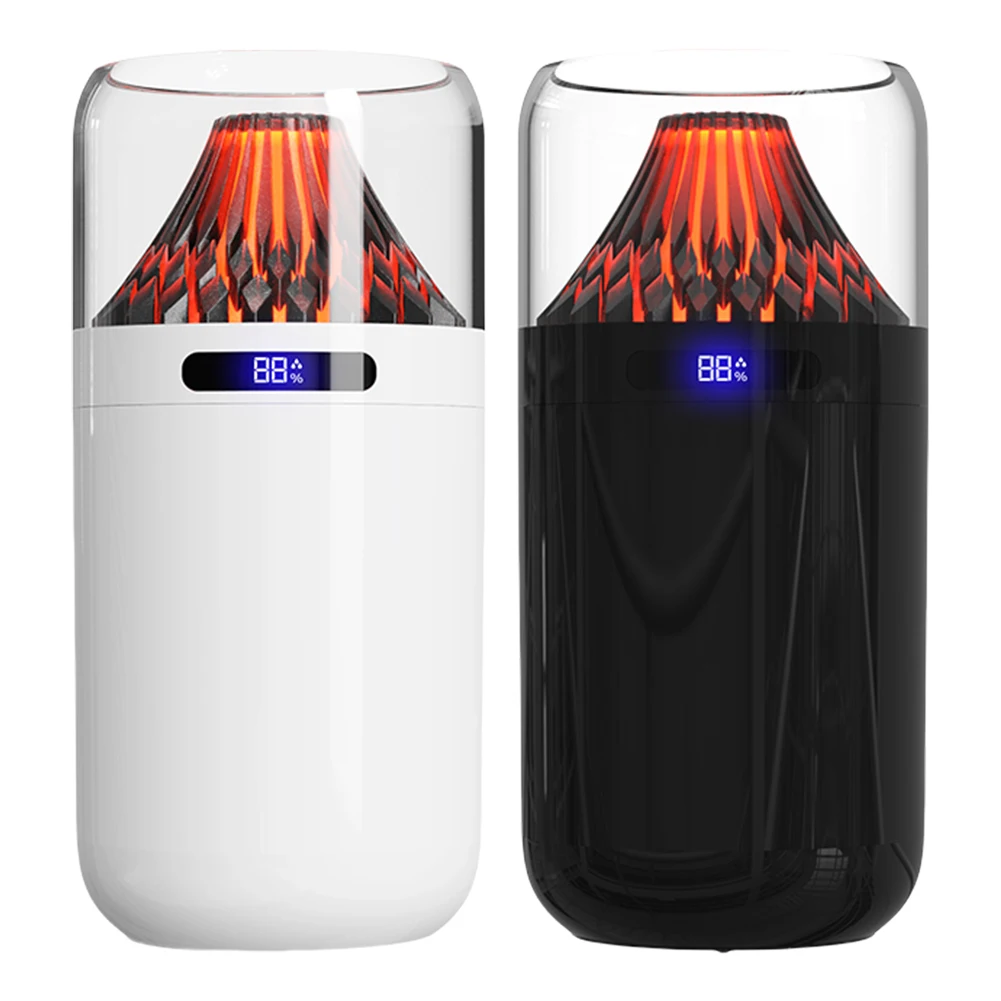 화산 모양 가습기, 다채로운 야간 조명 아로마 에센셜 오일 디퓨저, 자동차, 가정, 사무실용 화산 가습 디퓨저