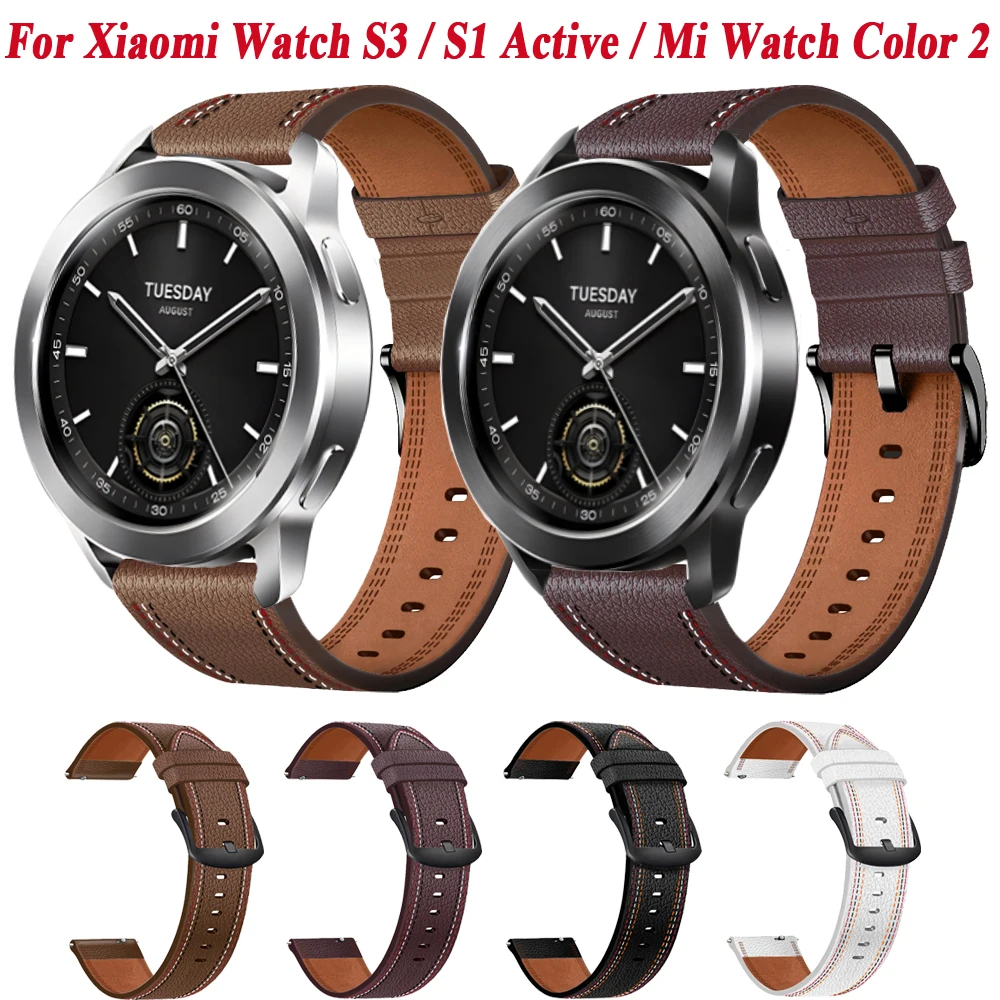 Elegant 22mm Soft Leather Watchband Strap – Premium Wristband Bracelet