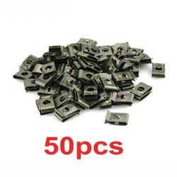 Durable Anti-Rust U-Type Metal Fastener Clips with Self-Tapping Screws (50pcs Clips)