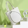 White Tennis Bag Female Single Shoulder Bag Portable Tennis Racquet Bag Tenis Large Capacity Canvas Tennis Racket Bag Waterproof 2