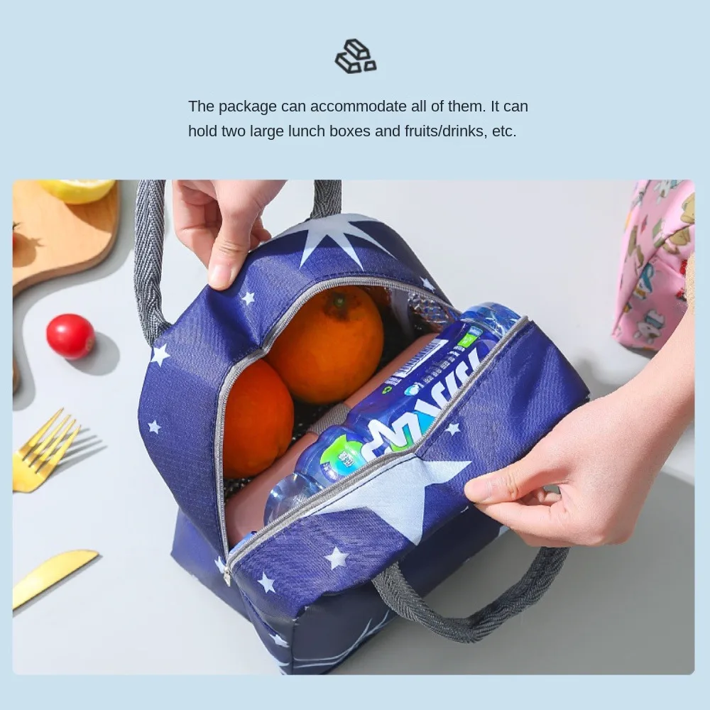 Lunch Bag lunch bag cooler bag Cartoon Cartoon Lunch Box Bag New Portable Large Capacity Cooler Lunch Bag Thermal