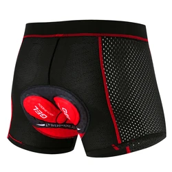 Enhanced Product Title: Men's Breathable Cycling Underwear with Gel Padding and Shock Absorption - S (NKA - Red)