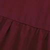 Women´s Casual Long Skirts, Solid Color Pleated Big Hem Elastic Waist Loose Fit Skirts, Simple Style Bottoms 4