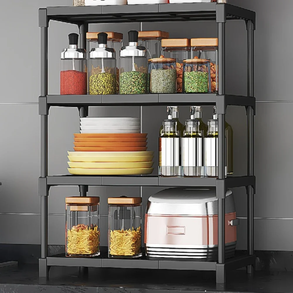 Storage Rack Bathroom Shelf Rack Bathroom Storage Rack Wall Shelf Organizer 4-Tier Storage Rack