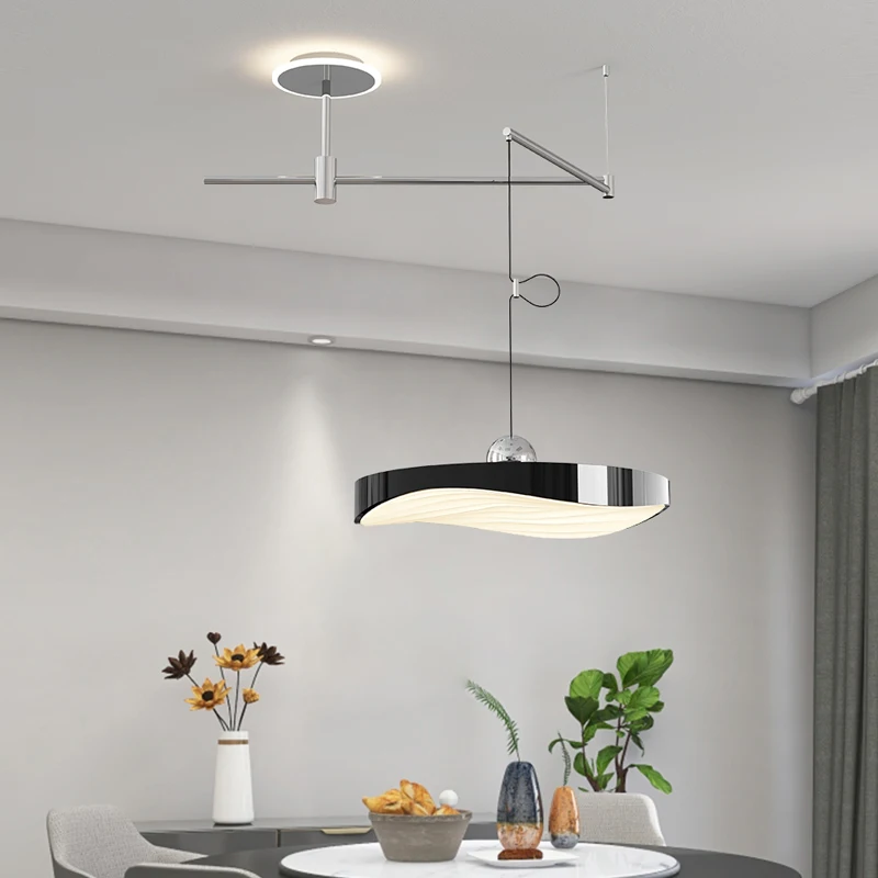 Modern Removable LED Chandeliers For Office Study Dining Table Home Decor Pendant Lights Lustre Bedroom Indoor Lighting Fixtures