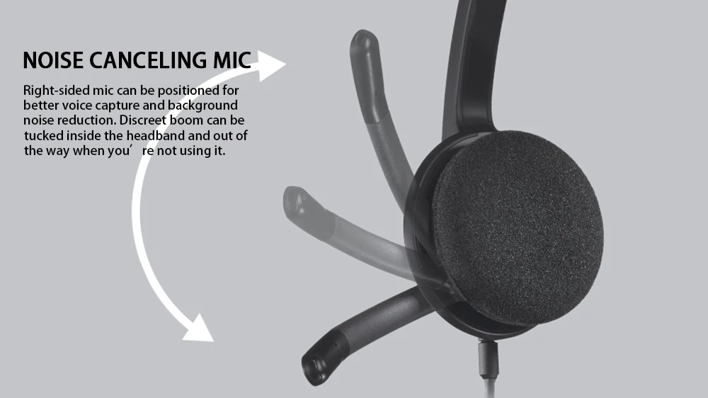 Logitech H340 USB Headset with Digital Audio and Noise-Canceling Microphone 15 S835a12038f0e4c2587c245533585f335K