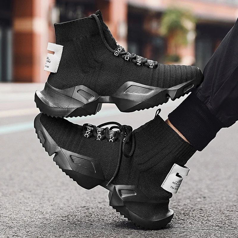 Fashion High Quality Men Sneakers Mesh Casual Shoe Men's Lace-up