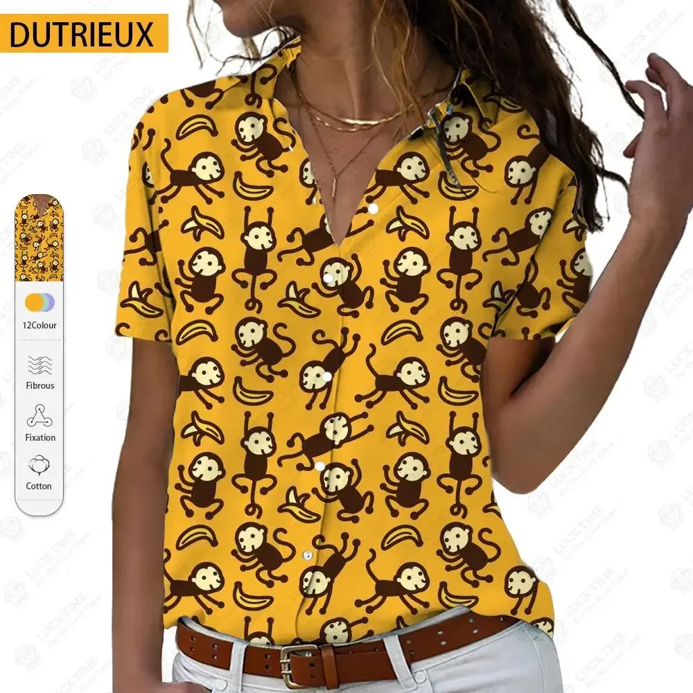 

Женские топы на весну и осень, дизайнерские женские рубашки с коротким рукавом и отложным воротником, стандартный Готический свободный крой, небольшие стрейч, стандартные