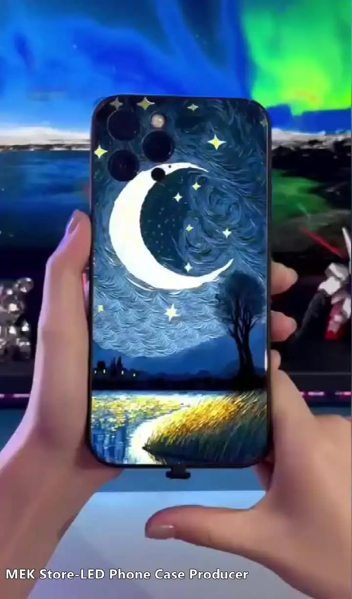 Чехол со светодиодной подсветкой для iPhone 15 14 13 12 11 Pro Max XR XS Plus 6 7 8 SE2020